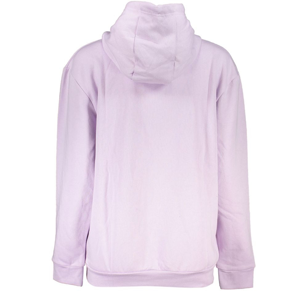 Lilafarbener Baumwollpullover der Cavalli Class