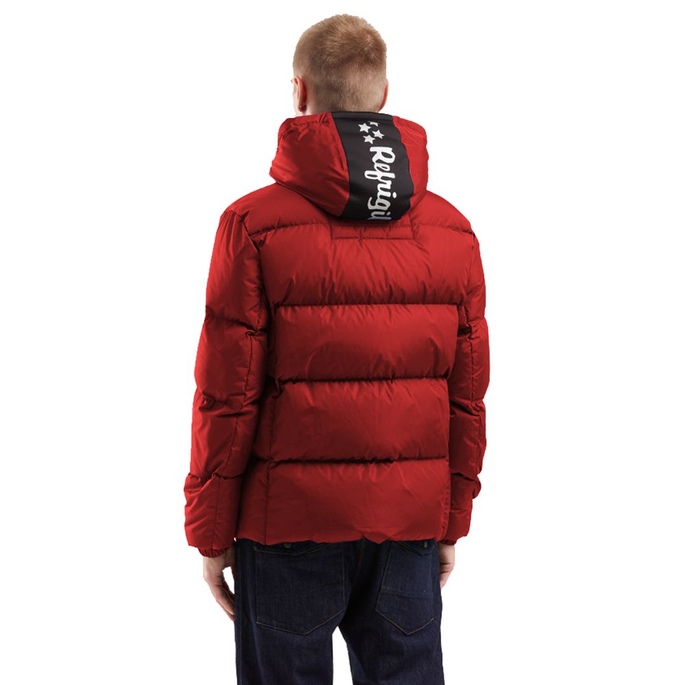 Rote Nylonjacke von Refrigiwear