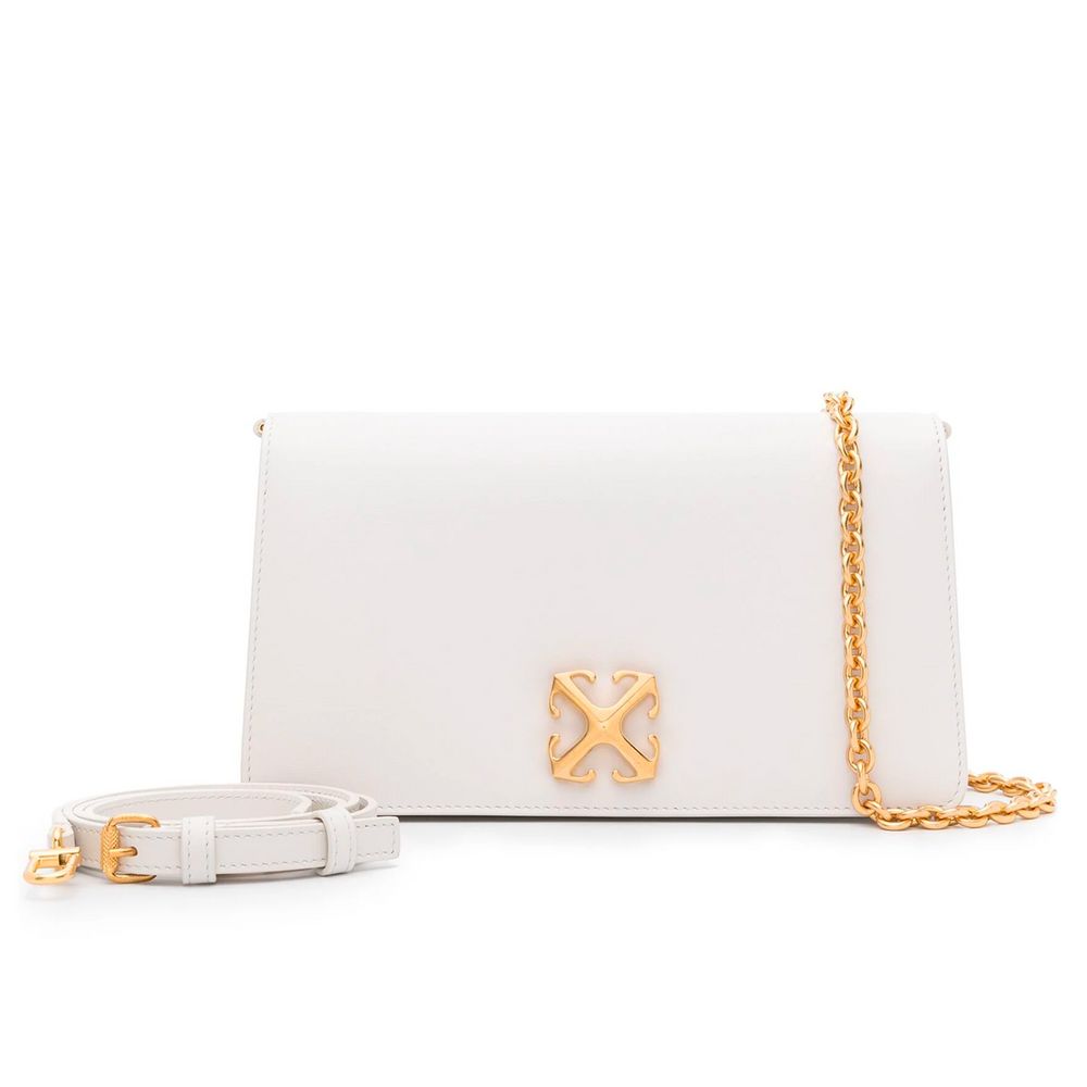 Sac à bandoulière en cuir blanc Off-White