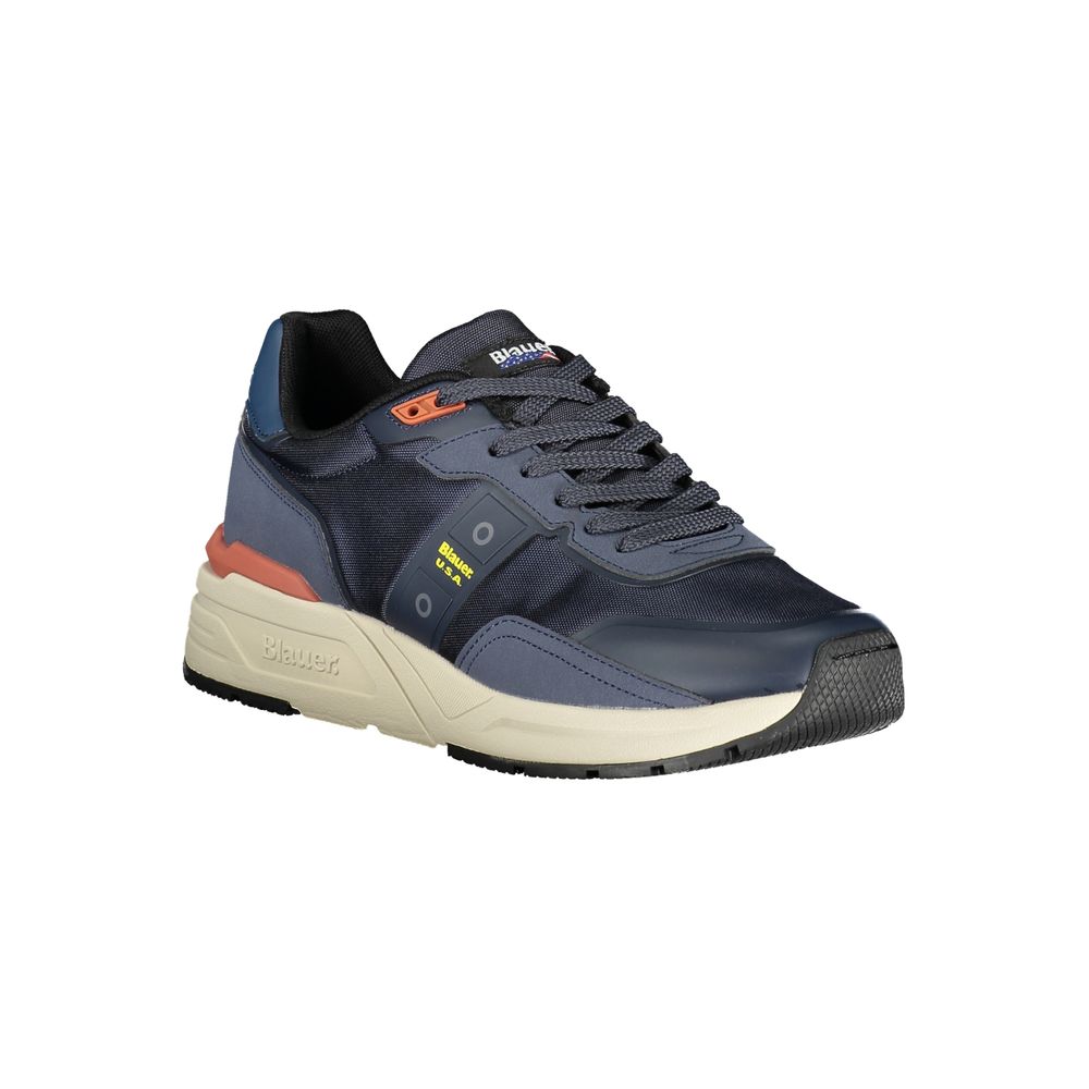 Blauer, blauer Polyester-Sneaker