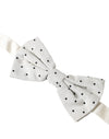 Dolce & Gabbana White Black Polka Dot Polyester Bow Tie Men