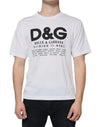 Dolce &amp; Gabbana – Lässiges T-Shirt aus weißer Baumwolle mit DG-Logo-Print