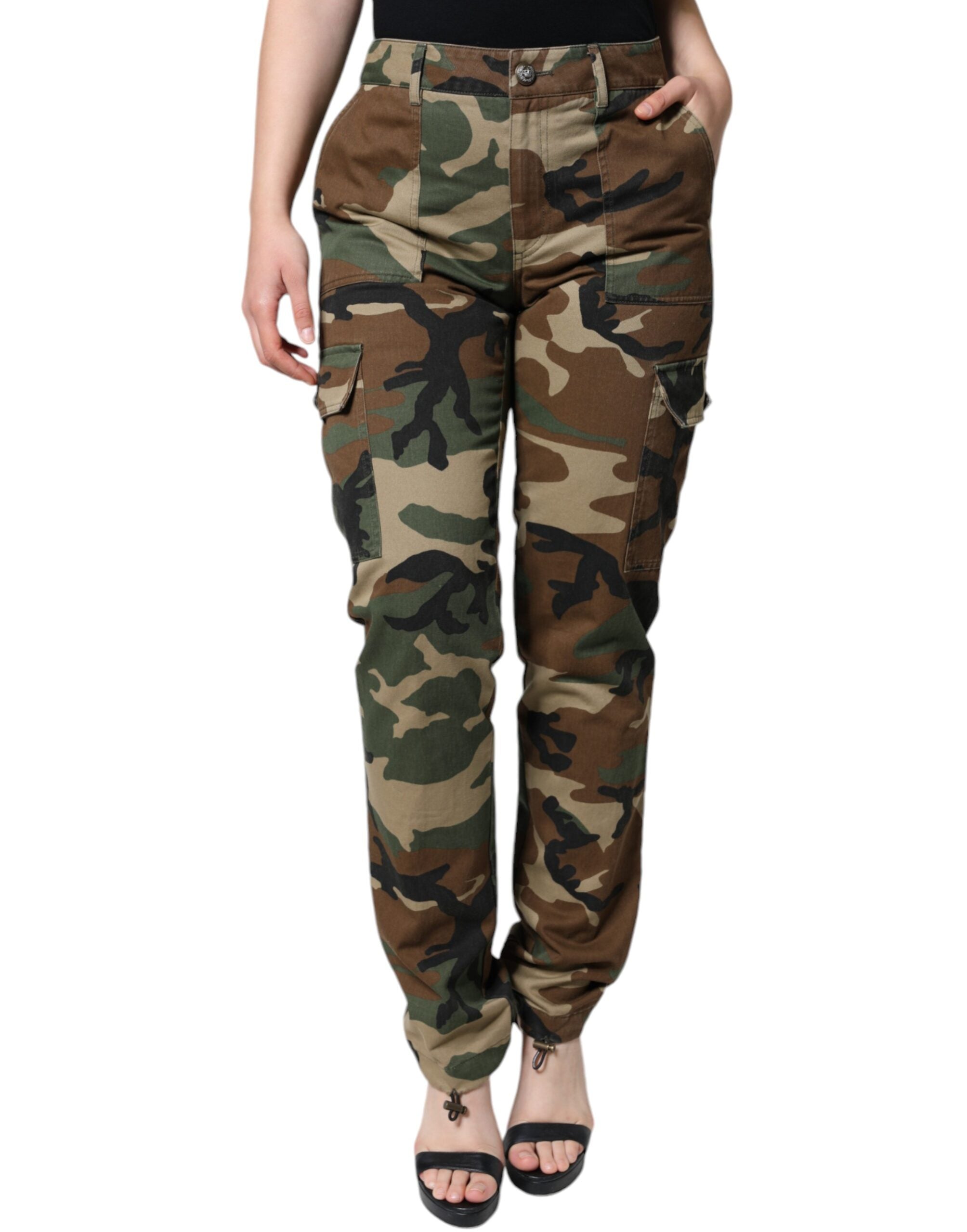 Dolce & Gabbana – Mehrfarbige Cargohose mit Camouflage-Muster