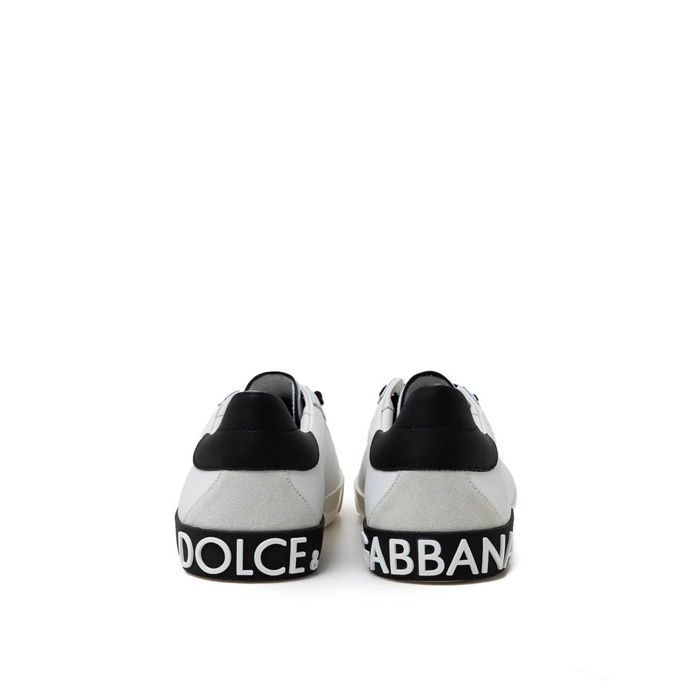 Dolce & Gabbana – Weiße Ledersneaker