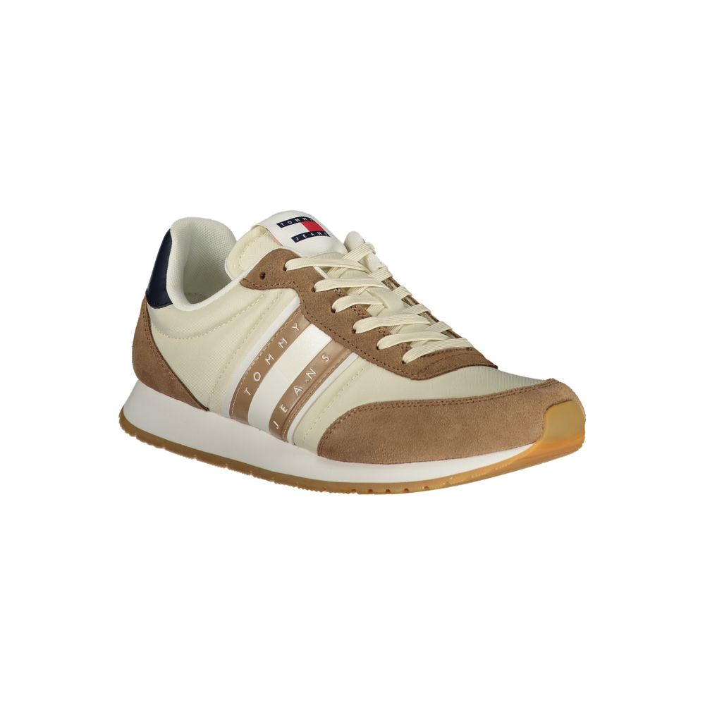 Tommy Hilfiger – Beigefarbener Polyester-Sneaker