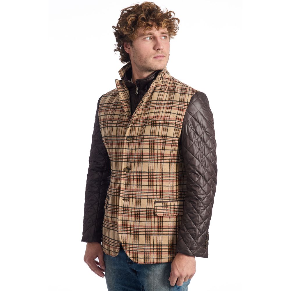 Roberto Pepe Luxus-Wolljacke in Braun