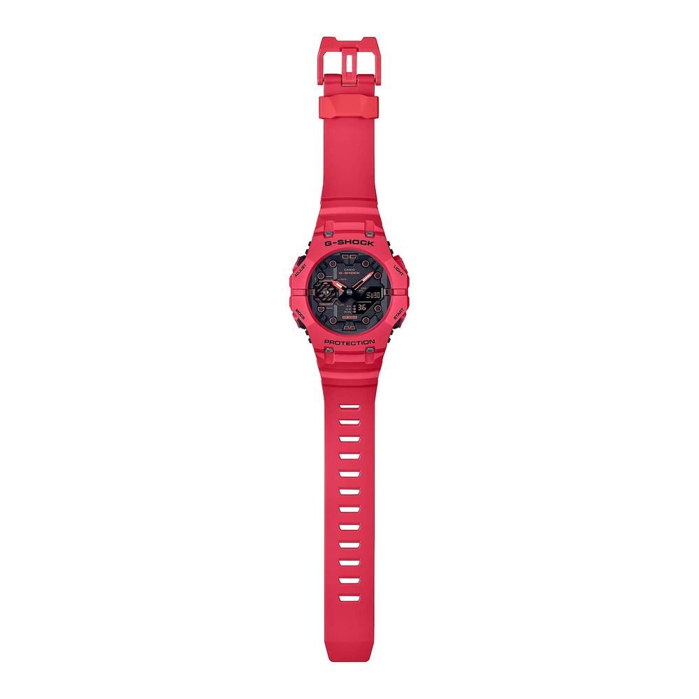 Montre Casio en résine rouge