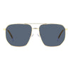 Polaroid Blue Metal Sunglasses