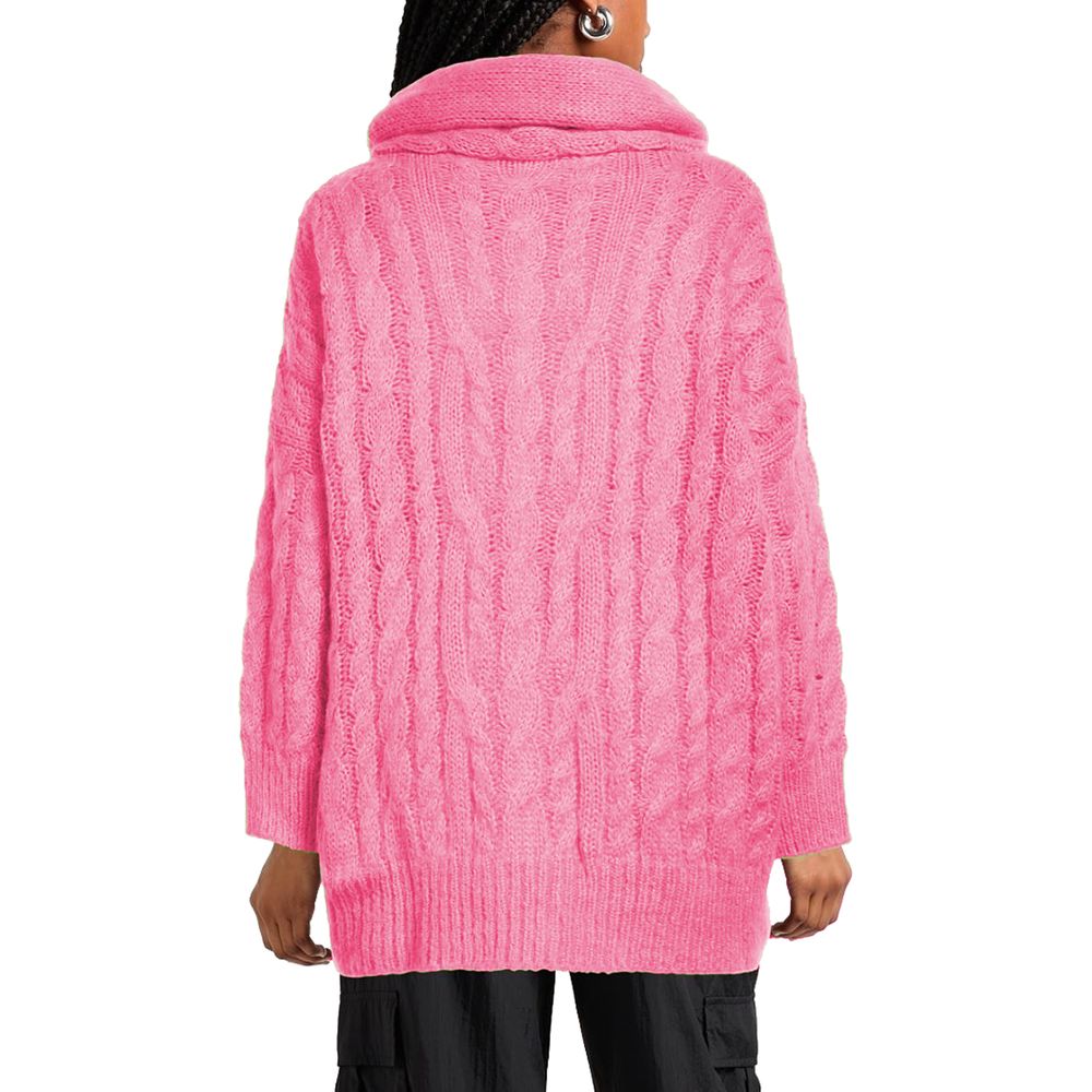 MSGM Rosa Acrylpullover