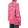 MSGM Rosa Acrylpullover