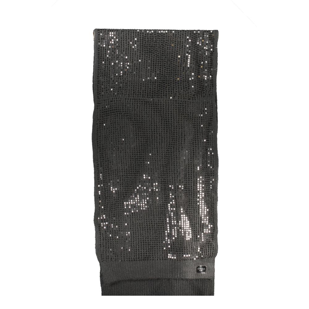 Écharpe en polyester noir Guess Jeans