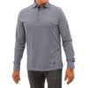 Polo en coton gris Corneliani