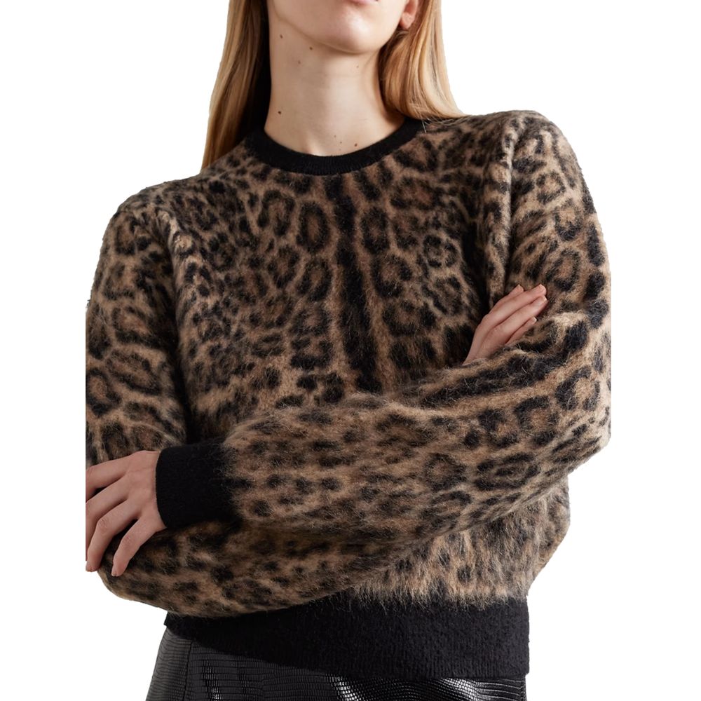 Brauner Woll-Mohair-Pullover von Dolce & Gabbana