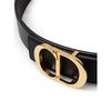 Ceinture en cuir noir Dior