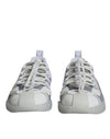 Dolce &amp; Gabbana – Weiße, silberne Low-Top-NS1-Sneakers