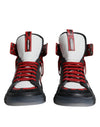 Dolce &amp; Gabbana Mehrfarbige High-Top-Sneakers aus Leder