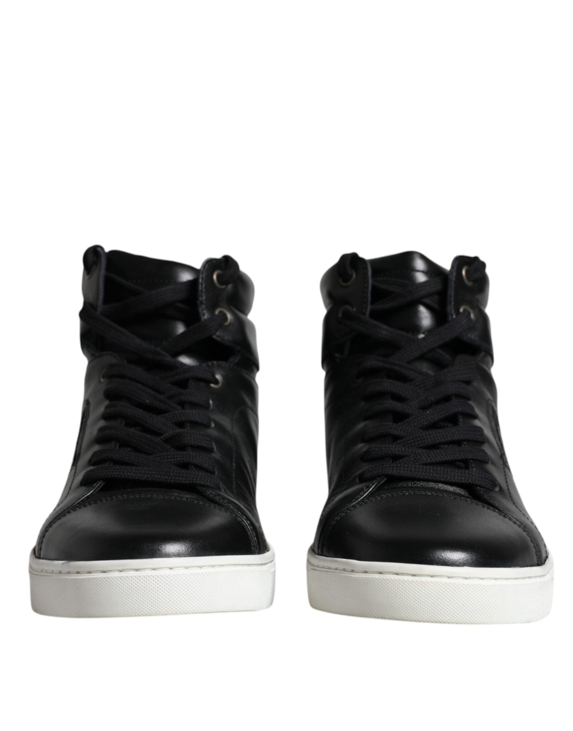 Dolce & Gabbana Schwarze High-Top-Sneakers aus Leder für Herren