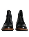 Bottines Chelsea mi-mollet en cuir noir Dolce &amp; Gabbana pour hommes