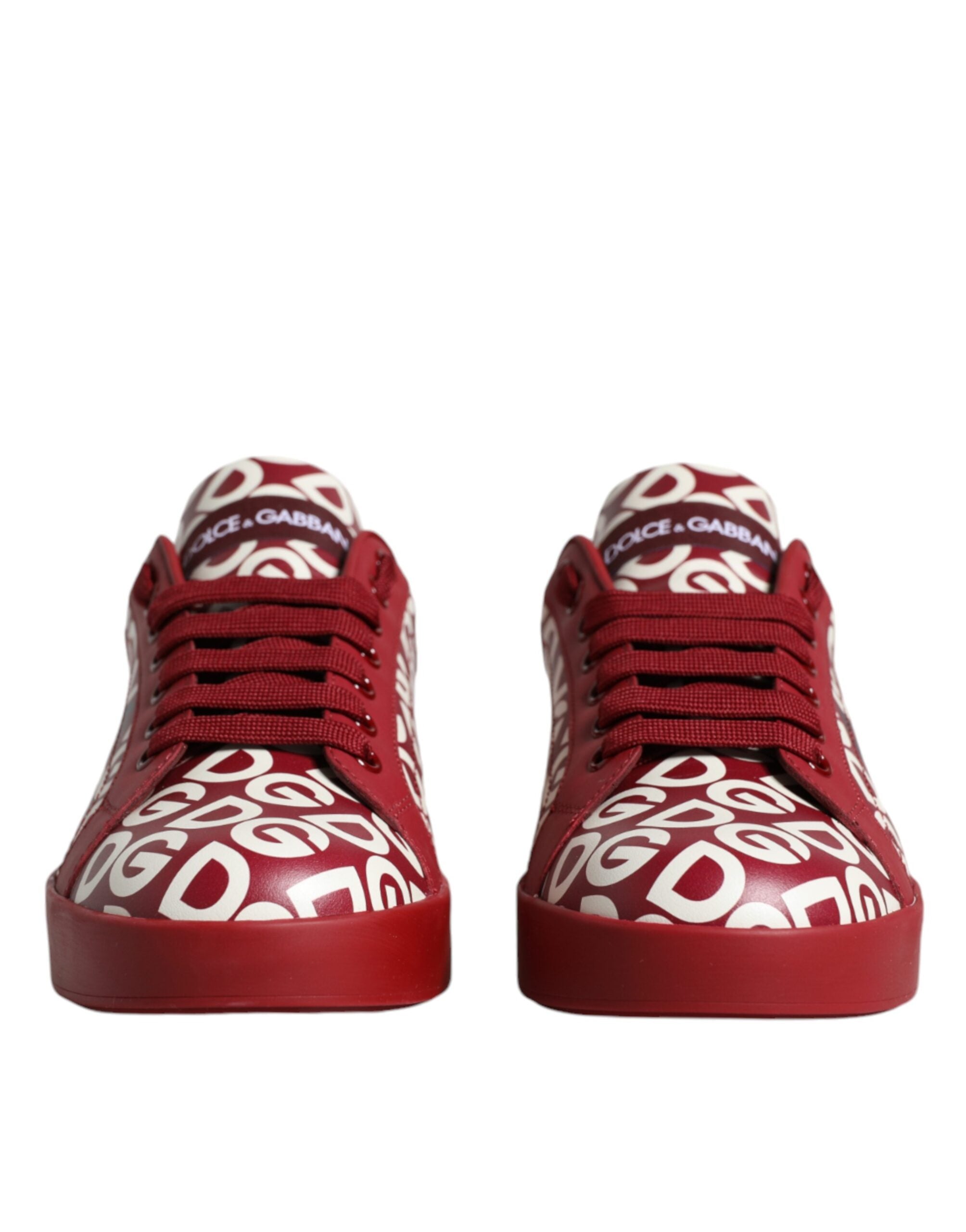 Baskets Dolce & Gabbana DG Mania en cuir blanc et rouge