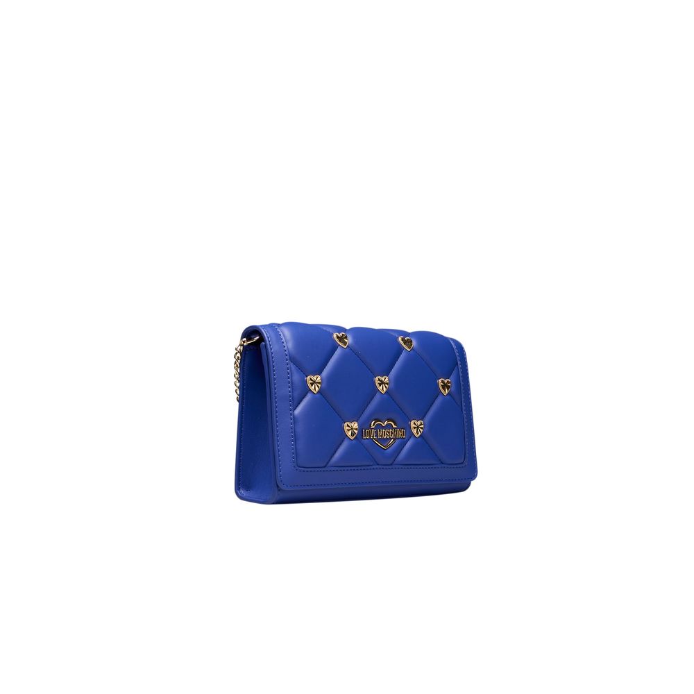 Sac bandoulière en polyéthylène bleu Love Moschino pour femme