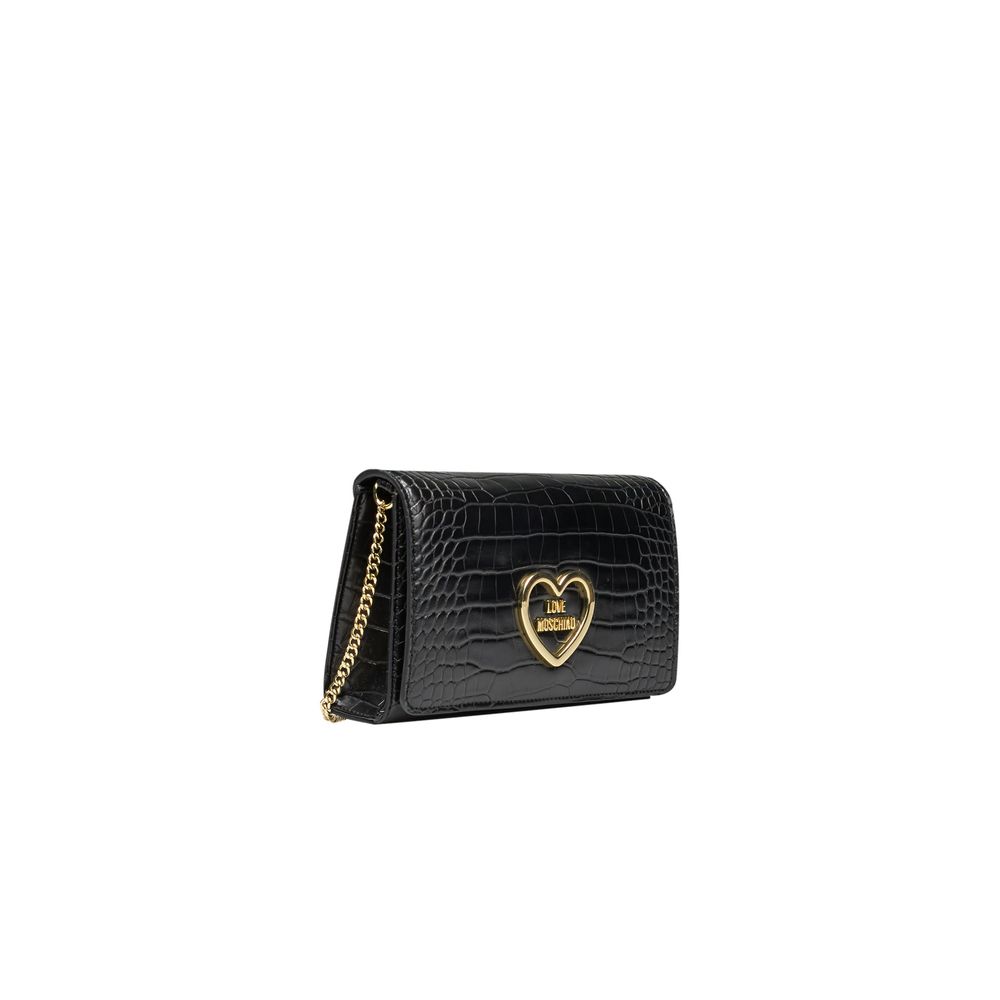 Sac bandoulière en polyéthylène noir Love Moschino pour femme