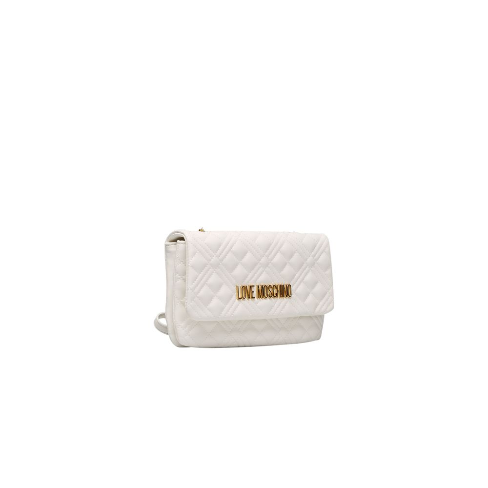 Sac bandoulière en polyéthylène blanc Love Moschino pour femme