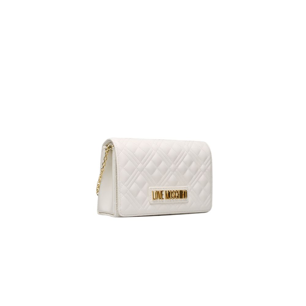 Sac bandoulière en polyéthylène blanc Love Moschino pour femme