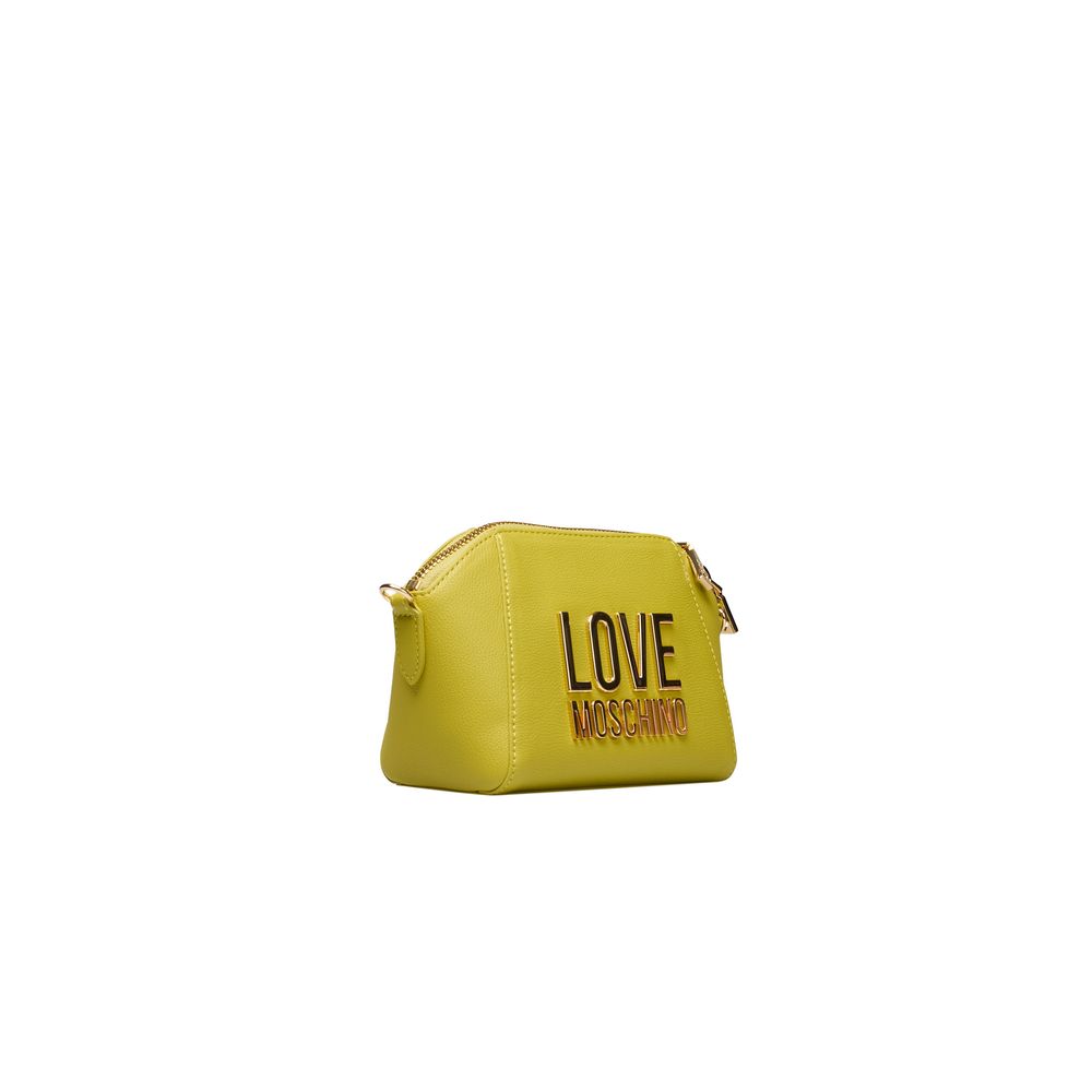 Sac bandoulière en polyéthylène jaune Love Moschino pour femme