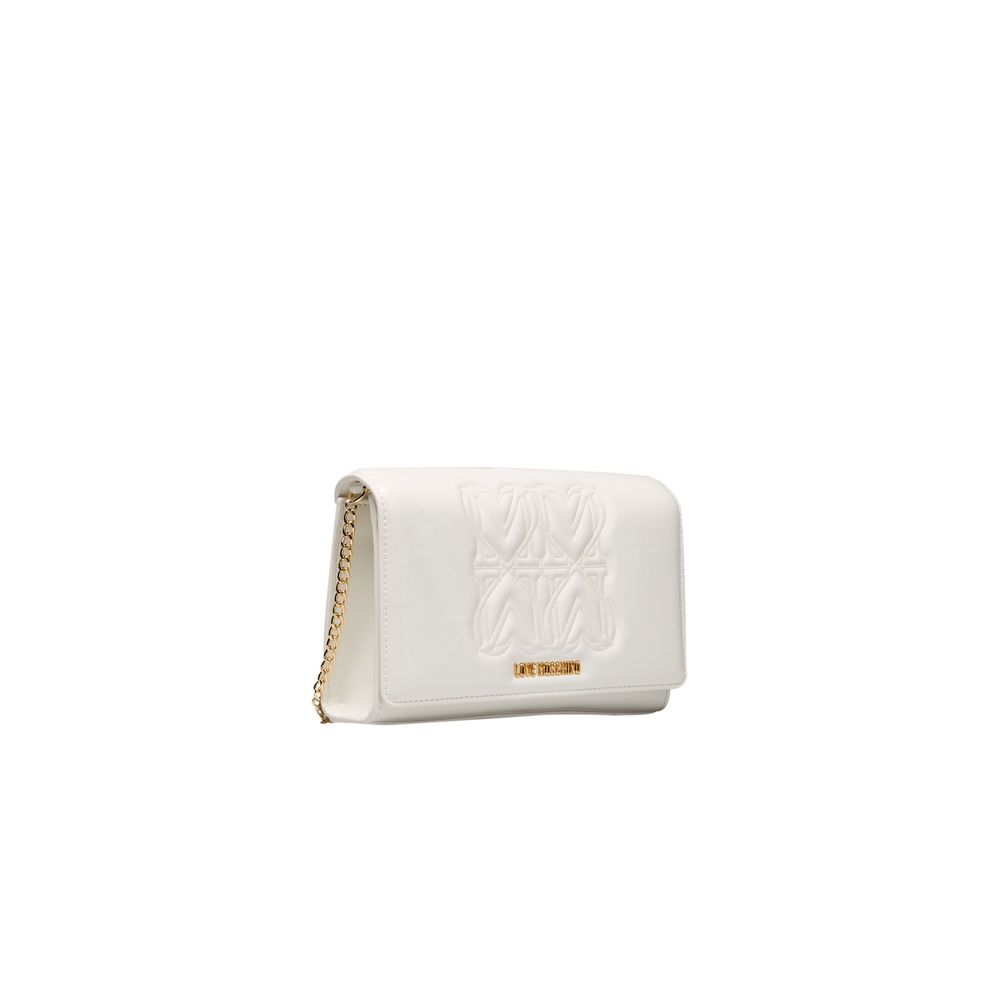 Sac bandoulière en polyéthylène blanc Love Moschino pour femme