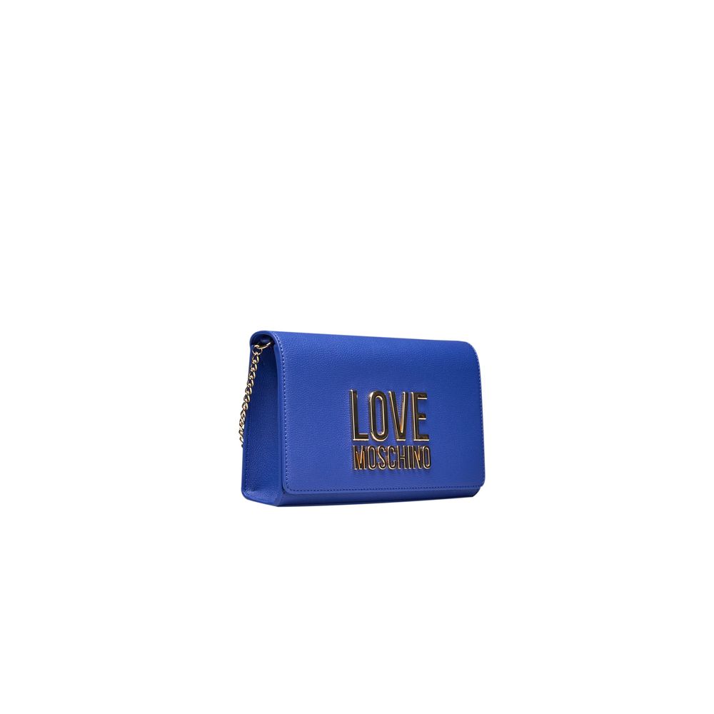 Sac bandoulière en polyéthylène bleu Love Moschino pour femme