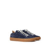 Baskets en cuir bleu P448