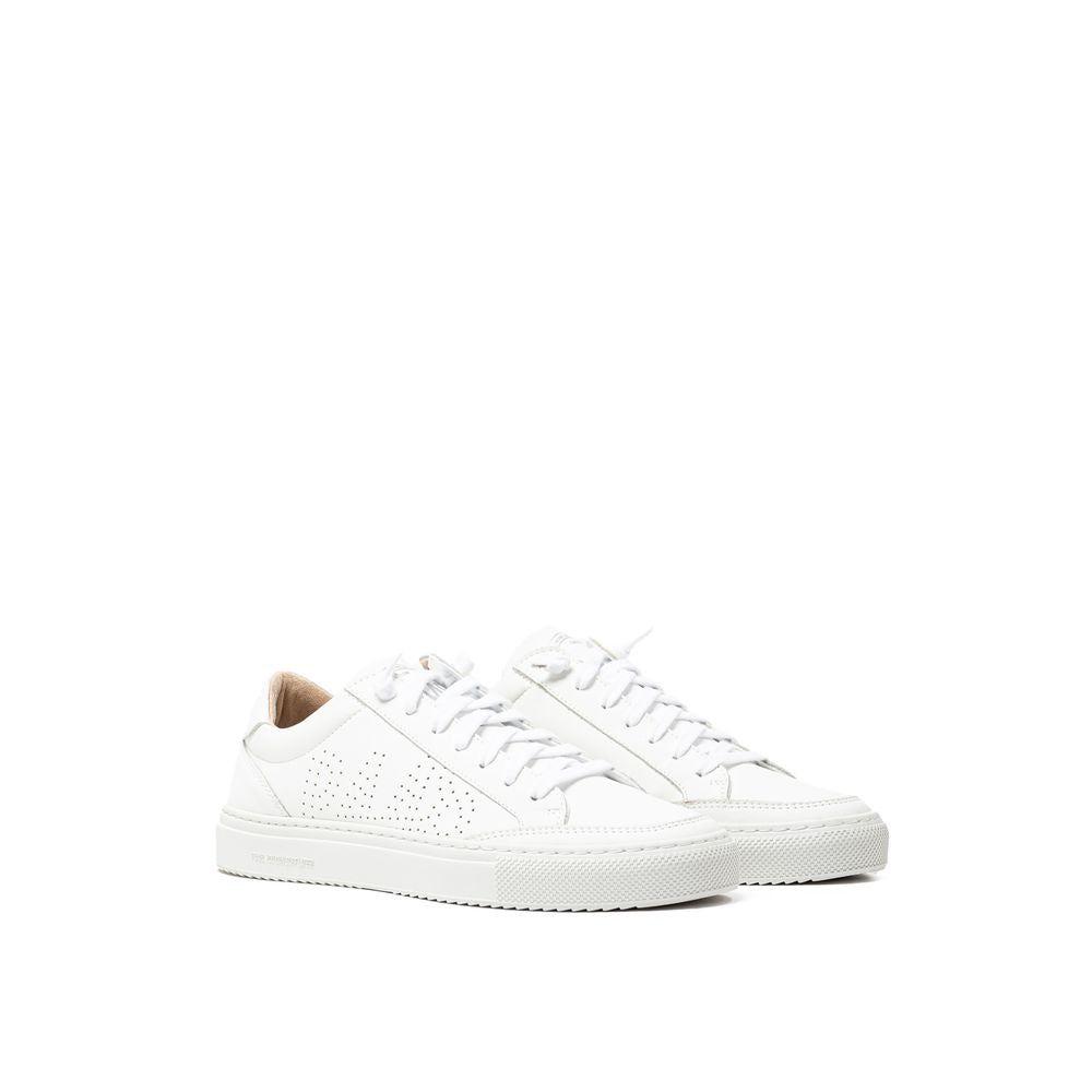 Baskets en cuir blanc P448