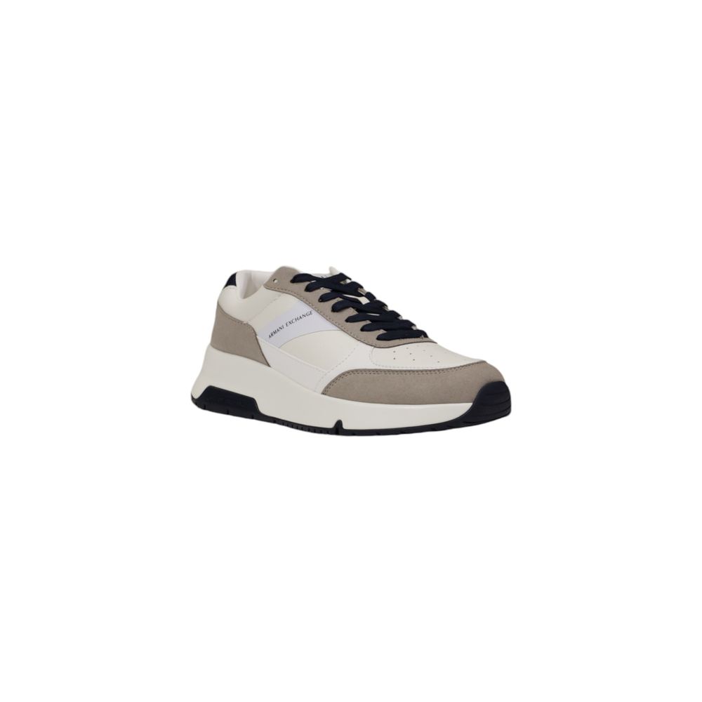 Armani Exchange – Weißer Polyester-Sneaker