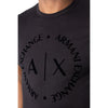 T-shirt en coton noir Armani Exchange