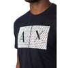 Armani Exchange – T-Shirt aus Baumwolle in Blau