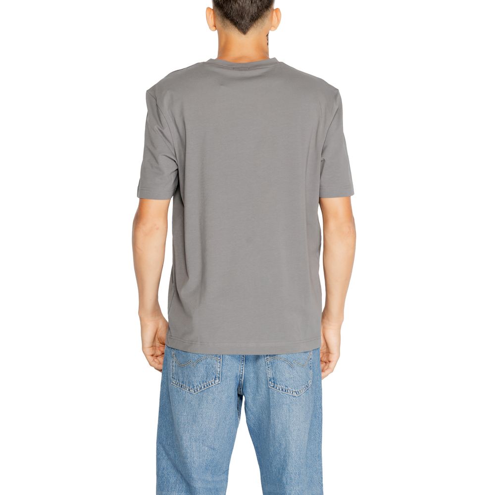 T-shirt en coton gris Hugo Boss