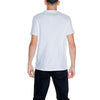 T-shirt en coton noir et blanc Armani Exchange