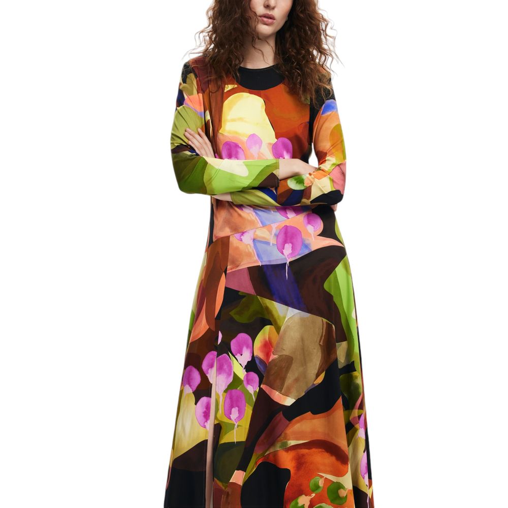 Robe en viscose dorée Desigual