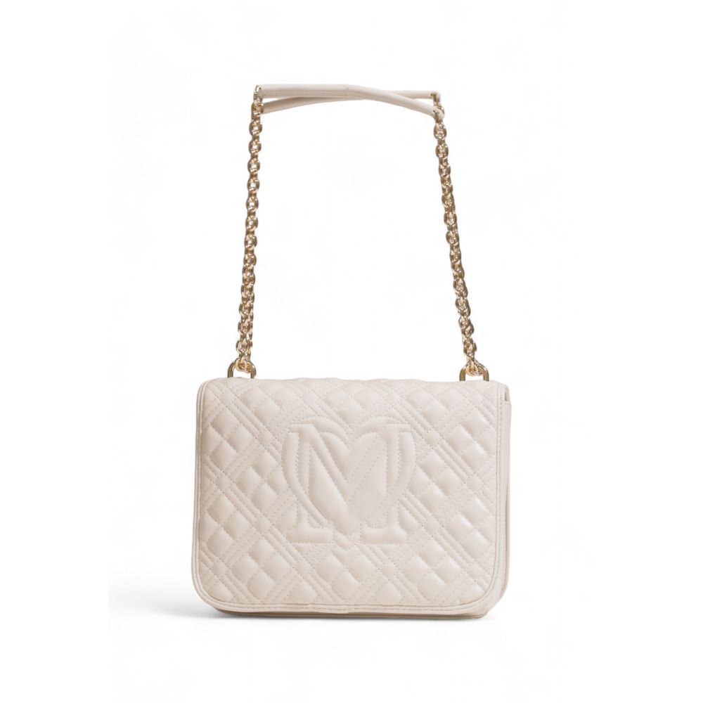 Love Moschino – Beige Handtasche aus Polyethylen