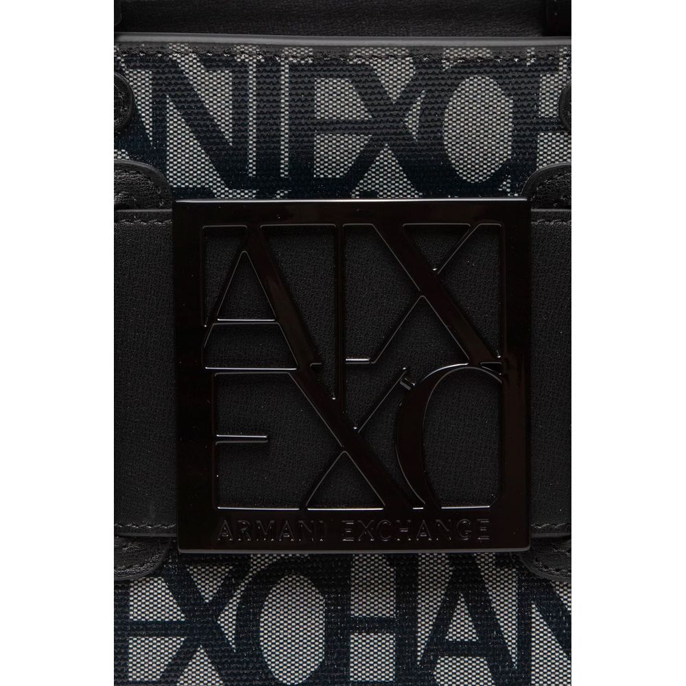 Armani Exchange – Schwarze Handtasche aus Polyethylen