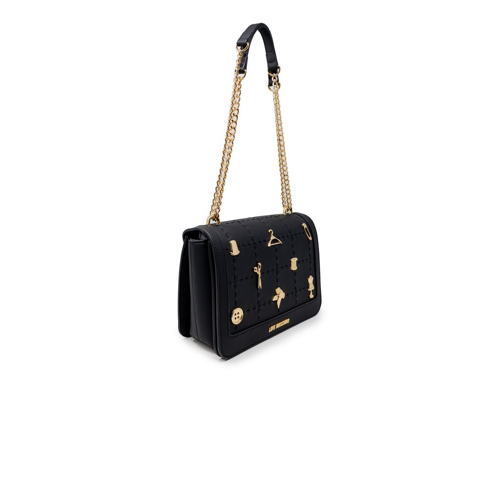 Love Moschino – Schwarze Handtasche aus Polyethylen