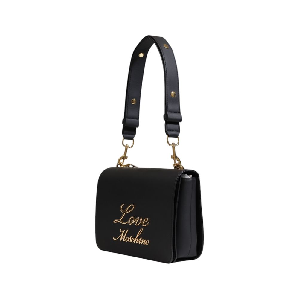 Love Moschino – Schwarze Handtasche aus Polyethylen