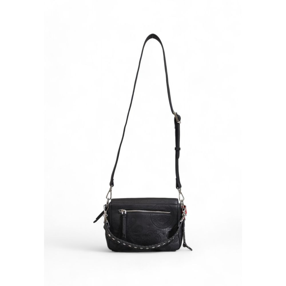 Desigual – Schwarze Handtasche aus Polyethylen