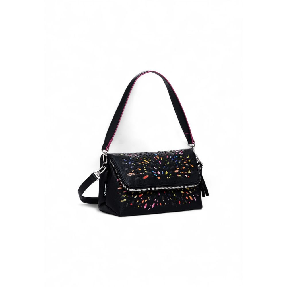 Desigual – Schwarze Handtasche aus Polyethylen