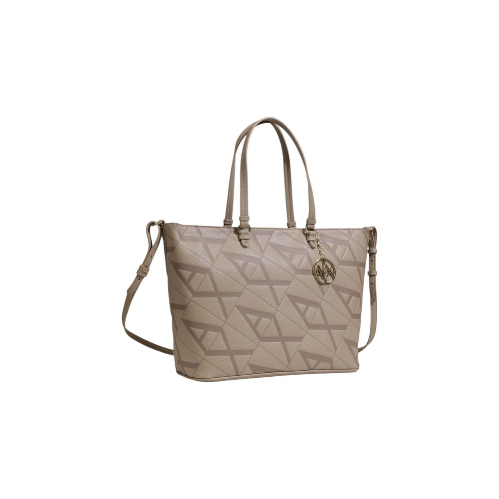 Armani Exchange – Beige Handtasche aus Polyethylen