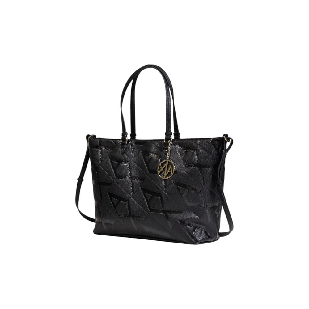 Armani Exchange – Schwarze Handtasche aus Polyethylen