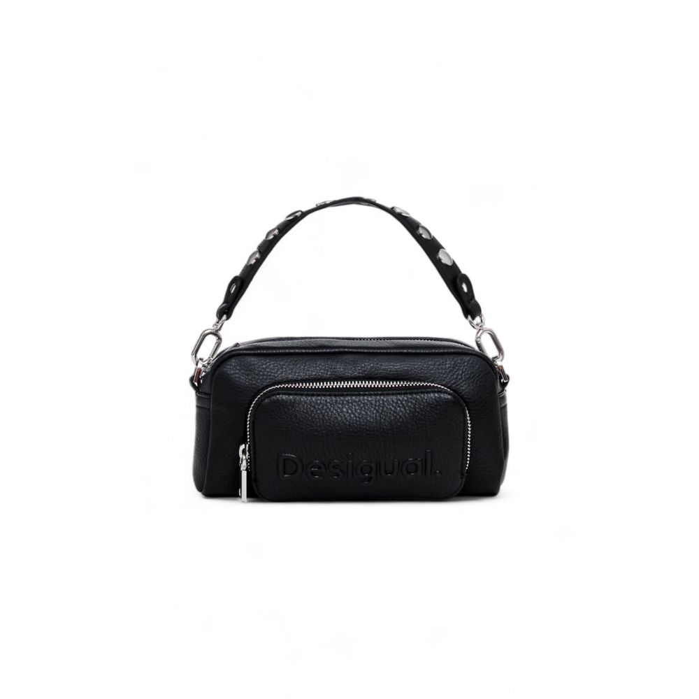 Desigual – Schwarze Handtasche aus Polyethylen