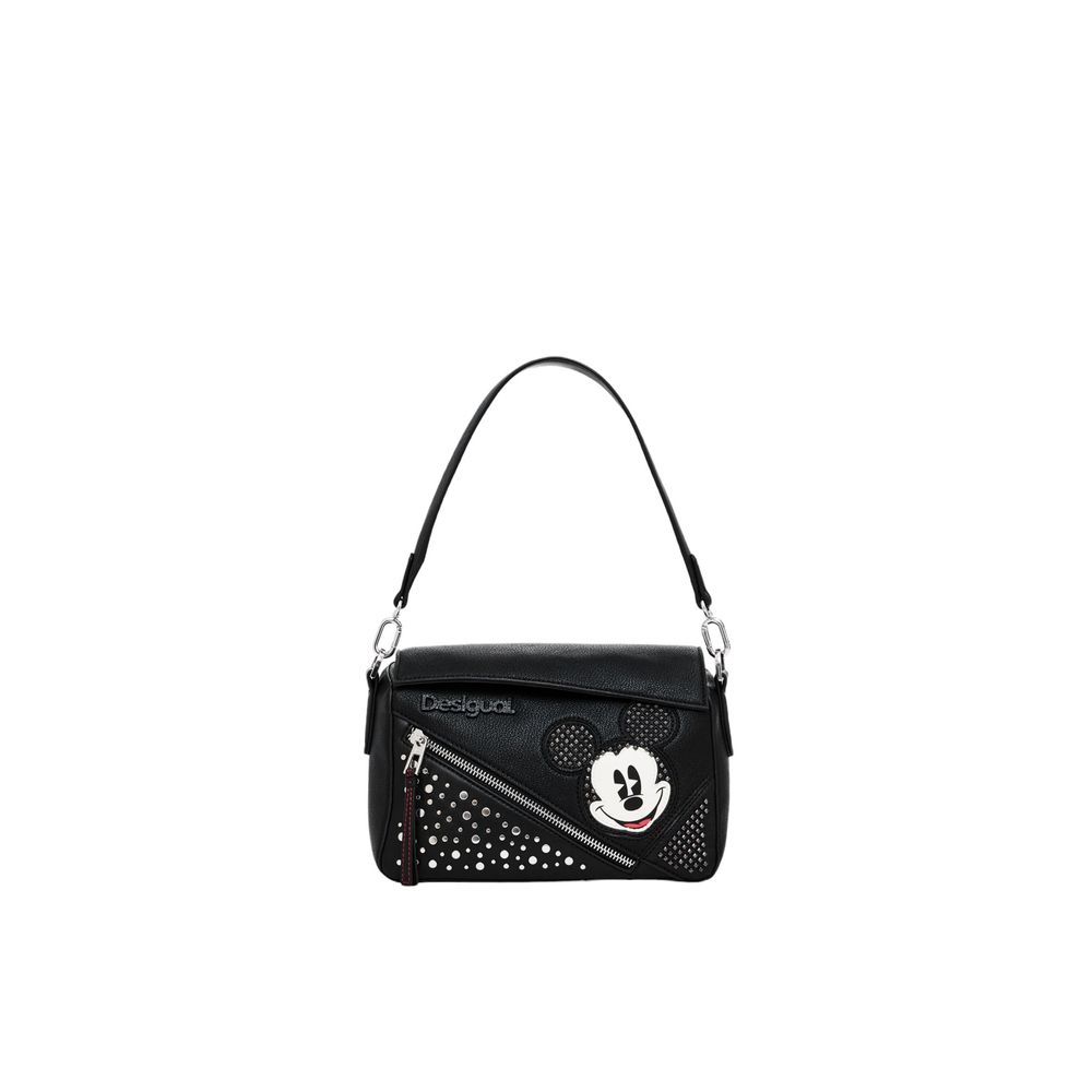 Desigual – Schwarze Handtasche aus Polyethylen