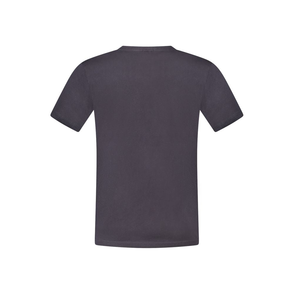 T-shirt en coton bleu carabine