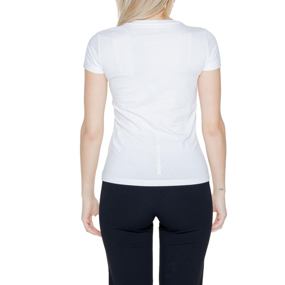 Hauts et t-shirts en coton crème EA7 Emporio Armani